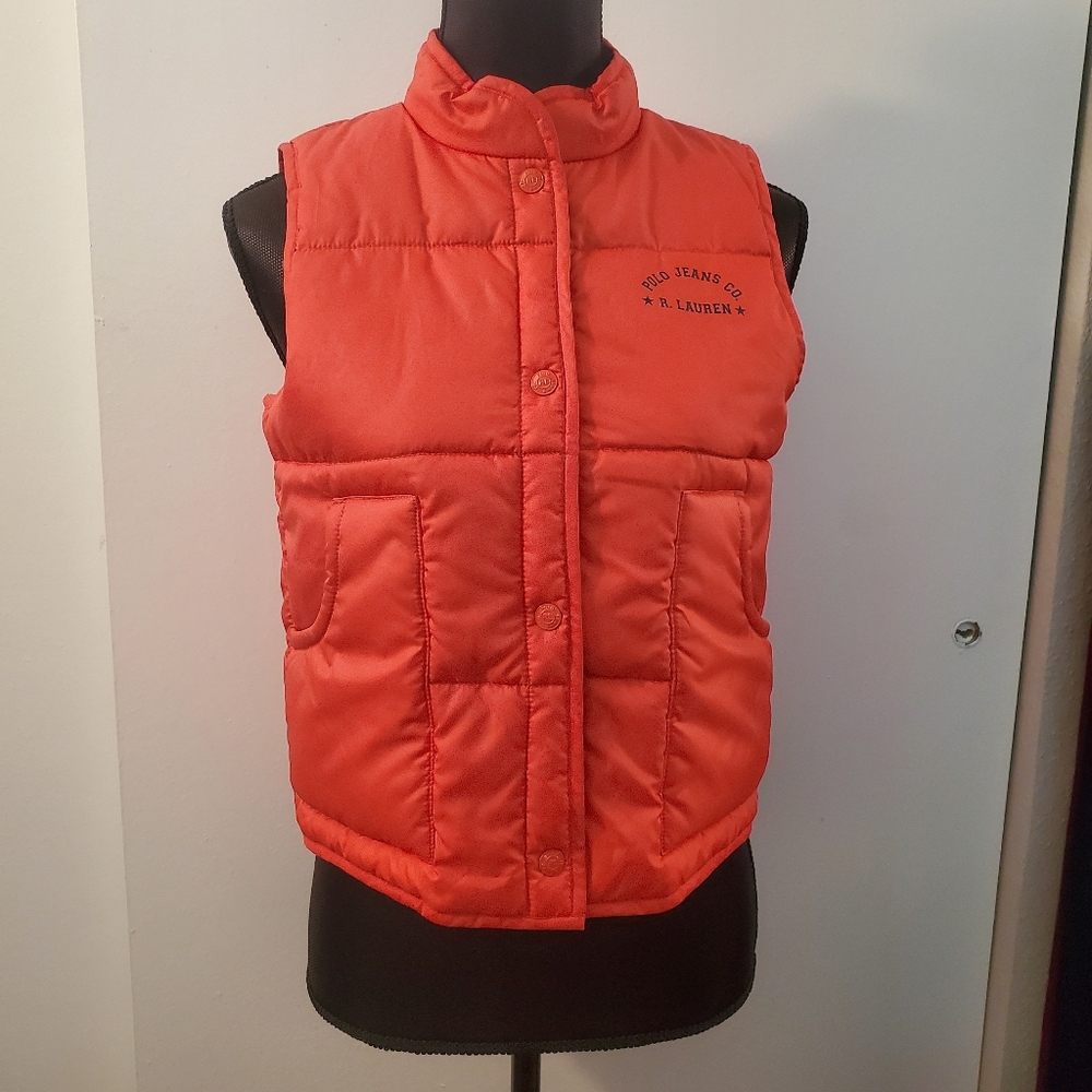 Ralph Lauren Polo | Orange Quilted Vest